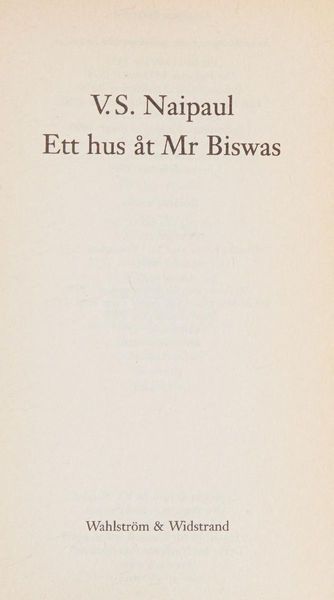 Ett hus åt Mr Biswas