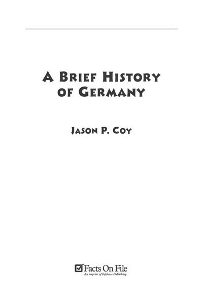 A brief history of Germany