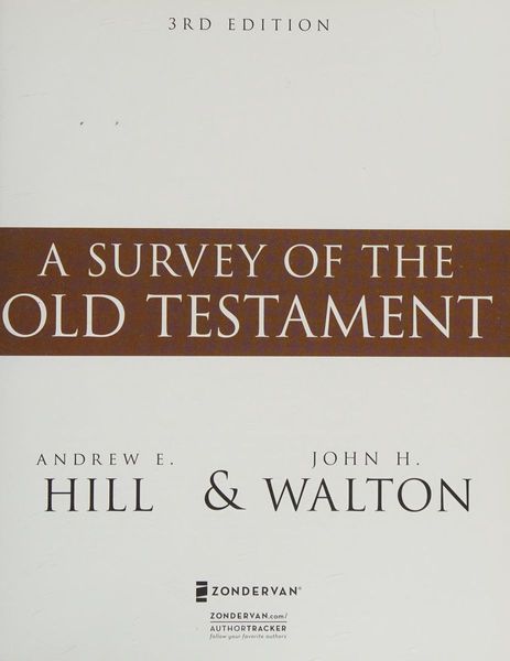 A survey of the Old Testament