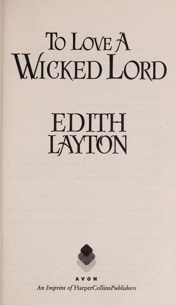 To Love a Wicked Lord