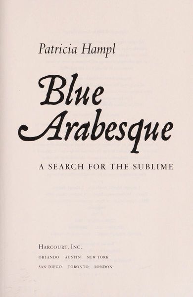 Blue arabesque