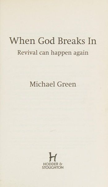 When God Breaks In