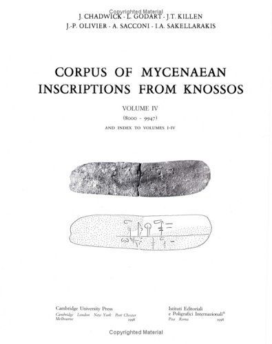 Corpus of Mycenaean Inscriptions from Knossos