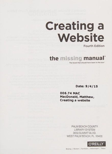 Creating a website