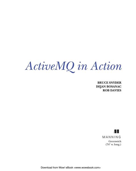 ActiveMQ in action