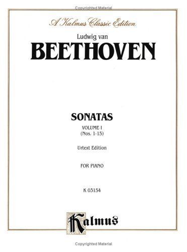 Beethoven / Sonatas (Urtext), Volume I" (Kalmus Edition)