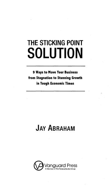 The sticking point solution