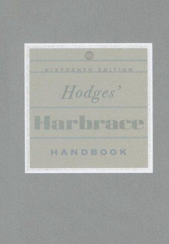 Hodges Harbrace Handbook Sixteenth Edition