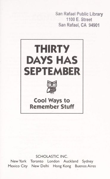 Thirty days has September