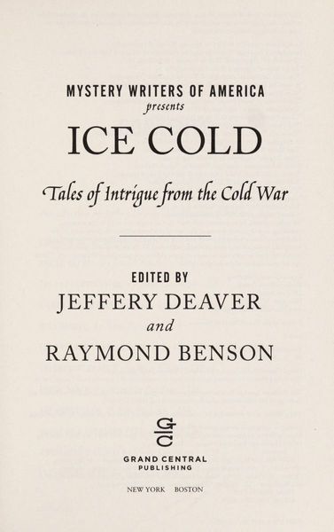 Mystery Writers of America presents ice cold