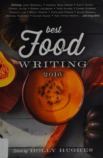 Best Food Writing 2016