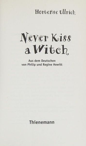 Never Kiss a Witch