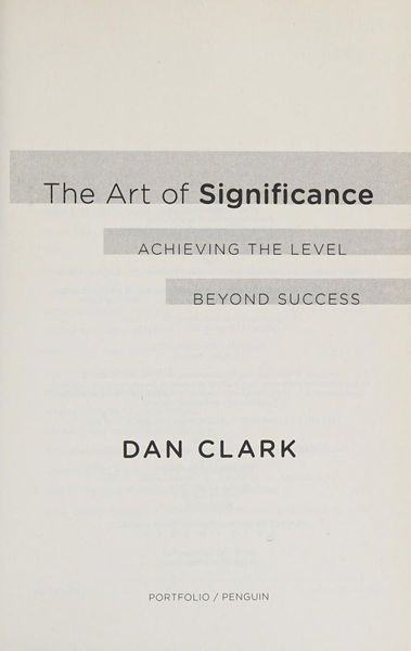 The Art of Significance