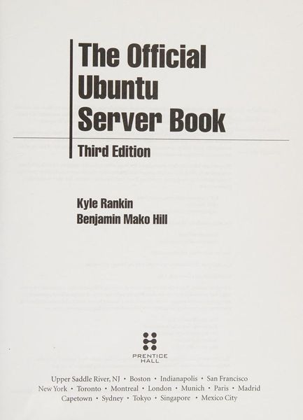 The official Ubuntu server book