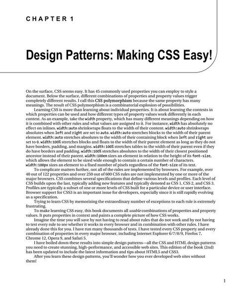 Pro HTML and CSS3 design patterns