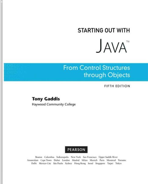 Starting out with Java