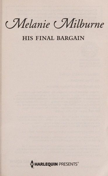 His final bargain