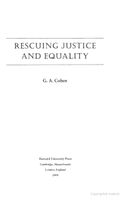 Rescuing justice and equality