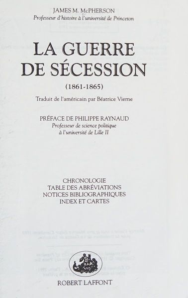 La guerre de Sécession, 1861-1865