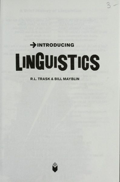 Introducing Linguistics