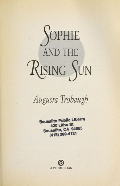 Sophie and the rising sun