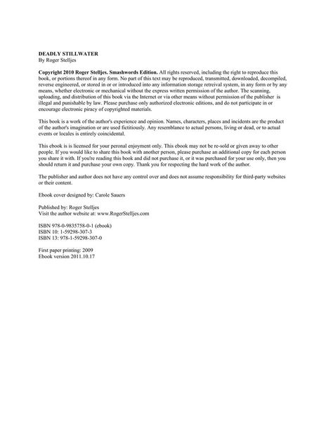 Deadly Stillwater
