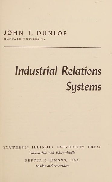 Industrial Relations Systems