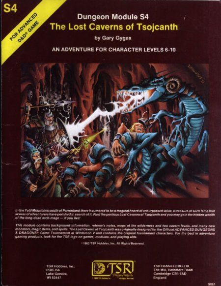 The Lost Caverns of Tsojcanth (Advanced Dungeons & Dragons module S4)