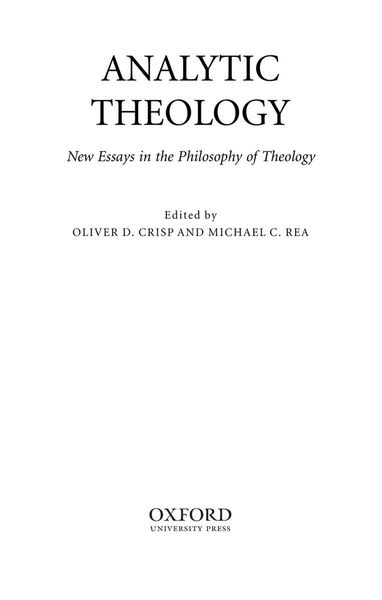 Analytic Theology