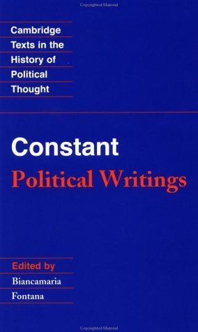 The political writings of Benjamin Constant