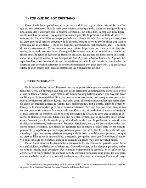 Por qué no soy cristiano y otros ensayos