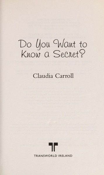 Do you want to know a secret?