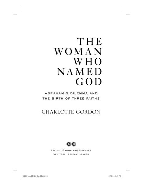 The woman who named God