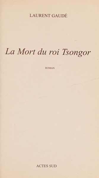 La mort du roi Tsongor