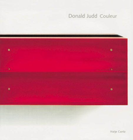 Donald Judd, Couleur