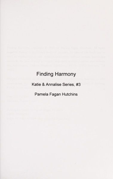 Finding harmony