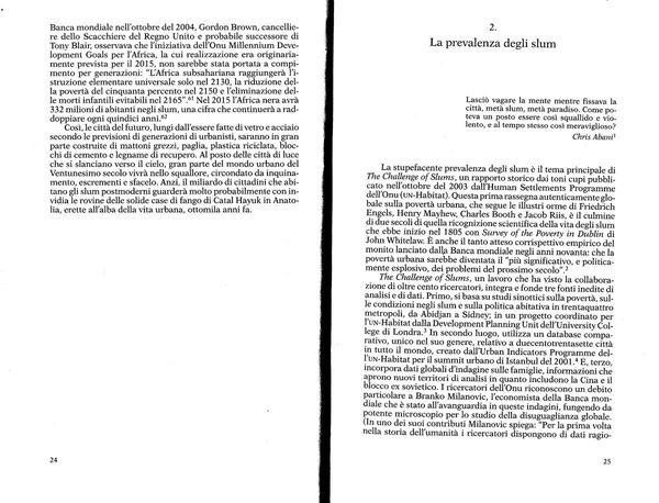 Il pianeta degli slum