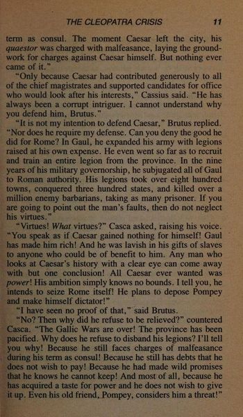 The Cleopatra Crisis (Time Wars, No. 11)