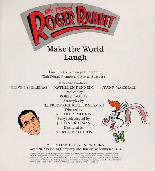 Roger Rabbit Make The World La (Who Framed Roger Rabbit)