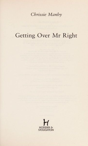 Getting over Mr Right