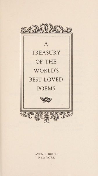 Treasury Of The Worlds Best Loved Poems