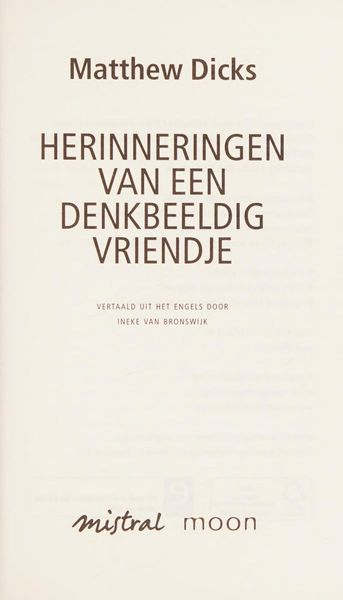 Herinneringen van een denkbeeldig vriendje