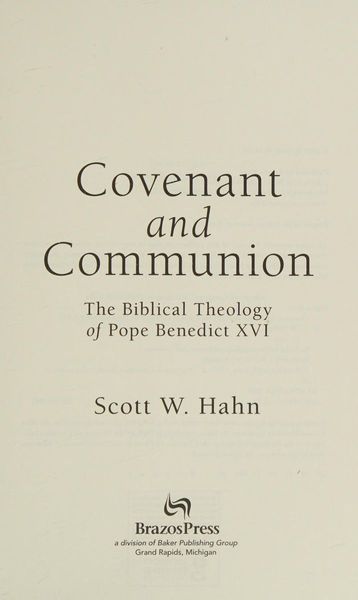 Covenant and communion