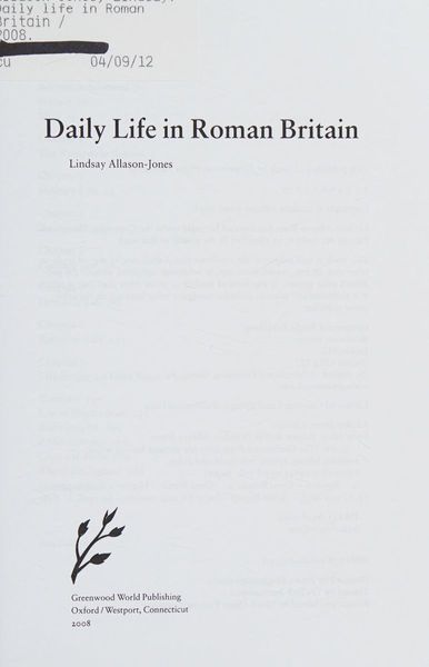 Daily life in Roman Britain