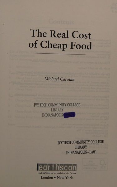 The real cost of cheap food