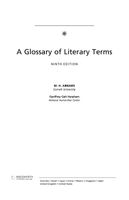 A Glossary of Literary Terms