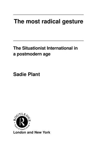 The most radical gesture