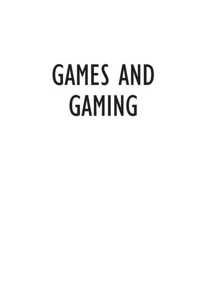 Games and gaming