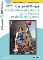 La Déclaration des droits de la femme et de la citoyenne - Bac Français 1re 2022 - Classiques et Patrimoine