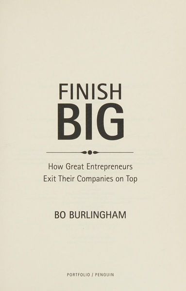 Finish big